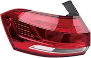 tail light Rear Bumper Tail Light Lamp Taillights Taillamp Brake Light Outer Compatible With Great Wall Haval H6 Red LOGO 2017 2018 2019-2021(Left side)