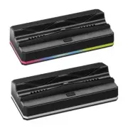 For Switch2 Host RGB Cooling Charging Base 3 Gears Cooling Fan 8 LED Light l5T9
