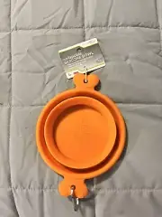 Collapsible Silicone Hanging Crate Dog Bowl Feeding Bowl Pet Cage 3 Cup Good2go
