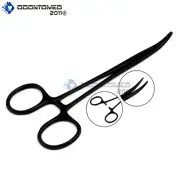 Mosquito Hemostat Forceps Curved 5" Black Finish, surgical vet instruments