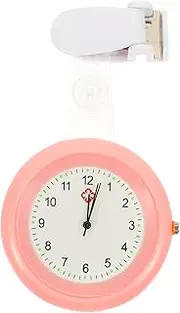 [VALICLUD] Nurse Table Watches Nurse Watch Pocket Watch Small Watch Nurse Use Watch Nurse Fob Watch Buckle Chest Watch Nurse Supply Watch Pendant Watch for Nurse Nurses Fob Watch Plastic Pink