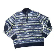 Brooks Brothers 1/4 quarter zip 80% Marino Whool sweater Men’s Size XL