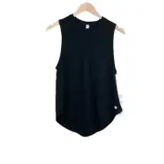 Scorpio Sol Black Ribbed Tank Top Loose Fit Small Jenny Mood Athletic
