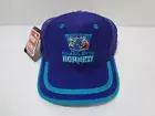 Vintage NBA Charlotte Hornets LOGO Snapback Hat 90s Puma NEW NWT Purple / Teal