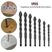 Premium Alloy Cross Tile Bits for Precise Drilling 312mm Length Hex Shank
