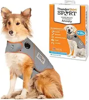 Thundershirt Dogs Clothing Thundershirt Dog Anxiety Jacket, Platinum, Large
