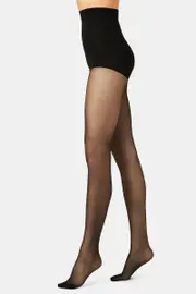 Voodoo Shine Firm Control Sheers 3 pack 15 Denier - Black Magic Hosiery, Size: Average