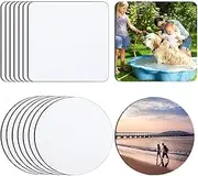 Haskoss Sublimation Coaster Blanks Products,Sublimation Cup Coasters Rubber Cup Mat for Heat Transfer Printing Crafts,Projects
