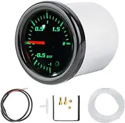 2 Turbo Boost Pressure Meter, Universal Car 52mm Pointer Turbo Boost Gauge Meter Kit, LED Display Motorcycle Turbo Boost Gauge Meter with Sensor for Car Truck Boat