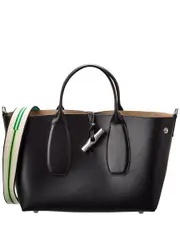 Longchamp Roseau Medium Leather Handbag NoSize Black