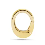 14K Solid Gold Charm Enhancer Connector Charm Clip Charm Holder Gold Link Lock