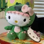 Sanrio Hello Kitty Green Dragon Costume Small 7" Plush NWT USA SELLER