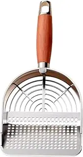 FewNvWa Cat Litter Scoop with Handle, Pet Cleaning Supplies with Hook, Quick Sifting Cat Lifter for Lizards, Kittens, Round Holes