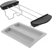 Luxshiny 1 Set Toaster Grill Sandwich Warming Rack Toast Cooling Rack Blue Accessories Toaster Supplies Sandwich Machine Lid Toast Racks Griddle Warming Rack Pizza Ovens Bread Rack Plastic
