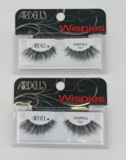 2 PACK ARDELL EYELASHES WISPIES 701 BLACK