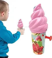 Water Squirter,Realistic Ice Cream Water Squirter | Leakproof Fighting Play Toys Interactive Prank Beach Game for Boys Girls Birthday