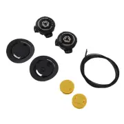 4 Sets Rotating Buckle Shoes Laces Steel Wire Elastic No Tie Shoelaces Black DSO