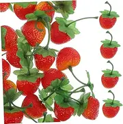 STOBAZA 30pcs Simulated Strawberry Model Strawberry Bedding Strawberry Strawberry Dress Strawberry Balloons Fake Fruit Strawberry Vase Strawberries Red Fruit Decor Red Decor Plastic