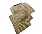 S19 Geometric Print Scarf Thin Style Fashion Rectangle Shawl Versatile Hair Scarves and Wraps Headscarf Belt for Women