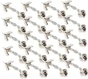 15pcs Fishing Rod Alarm Fishing Rod Bell Alarm Fishing Bait Alarm Bell Outdoor Fishing Bells Fishing Equipment Fishing Alarm Bell Fishing Bells for Fishing Poles Metal Silver