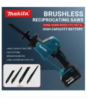 Makita 18V Cordless Brushless Reciprocating Saw | Rechargeable for Wood & Metal