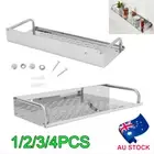 Stainless Steel Shower Caddy Corner Storage Shelf Holder Rack Bathroom Organiser