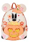 Loungefly Disney Minnie Mouse Floral Ghost Light Up Glow Mini Backpack