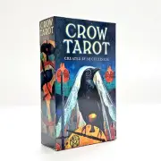 Crow Tarot Cards: 78-Card English Deck with PDF Guidance for Divination
