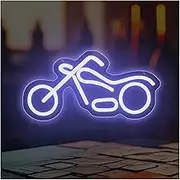 Sign Lamp Motorcycle Neon Sign LED Light Dimmable USB Powered for Bedroom Game Room Shop Party Holiday Birthday Wall Art Decor 29cm