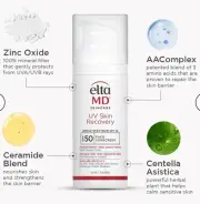 Elta MD UV Skin Recovery SPF 50 Face Sunscreen 1.7oz NIB NEW RELEASE! Authentic