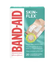 Band-Aid Skin-Flex, Assorted Sizes, 20 Count Box