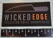 Wicked Edge Precision Knife Sharpeners Knives Vinyl Decal Sticker Shot Show