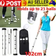 Golf Ball Practice Pick Up Retriever Shag Bag Picker Tube Holds Up To 21 Balls