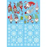 Christmas decoration adhesive-free window glass electrostatic stickers