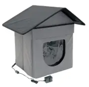 Outdoor Stackable Cat House, Cat Cube, Water Resistant Condo, Outdoor Heated ...