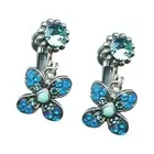 Earrings By Mariana Woman Alluring Turquoise and Aquamarine Swarovski Crystals