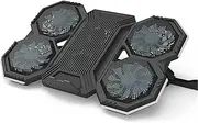 Laptop Cooler Laptop Cooler Six Fan Adjustable Gaming Wind Speed Height RGB Backlight USB Port 17Inch Laptop Cooling Pad aptop Cooling Tray(RGB Version)