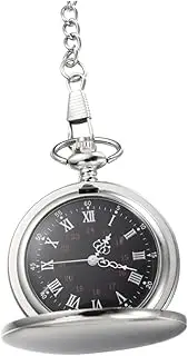 1pc Retro Watch Man Watch Vintage Watch Pocket Watches for Men Mechanical Pocket Watch Sonic Watch Fathers Day Pocket Watch Tank Watch Retro Pocket Watch Quartz Pocket Watch Silver TOGEVAL