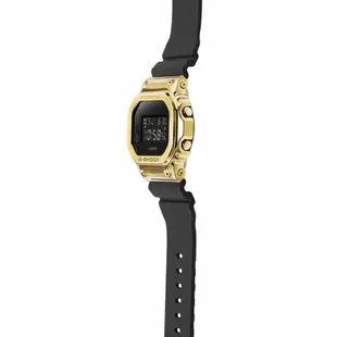 CASIO 卡西歐 男 G-SHOCK 金屬閃耀黑金潮流時尚感運動腕錶(GM-5600G-9)