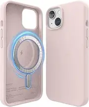 elago Magnetic Silicone Case Compatible with iPhone 14 Case (6.1"), Compatible with MagSafe All Accessories, Built-in Magnets, Premium Liquid Silicone, Protective Cover (Lovely Pink)