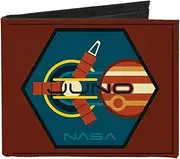 [Buckle-Down] Men's Standard Canvas Bifold Wallet-Juno, 4.0" x 3.5"