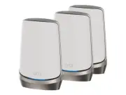 ^Netgear Orbi RBKE963 Quad-band Mesh WiFi 6E System (Router + 2 extenders)