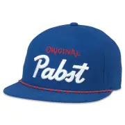 Pabst Blue Ribbon Original Flat Bill Adjustable Hat Blue