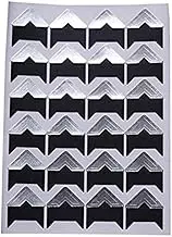 144Pcs Self Adhesive Art Picture Frame Corners Photo Paper Sticker Photo Mounting Holder Protectors for DIY Scrapbooking Photo Album Individual Journal Diary Scrapbooks DIY Memory Books (Silver)