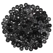 450-550 Pcs Assorted Size Buttons for Sewing, Arts & DIY Crafts - Black, 0.3-...