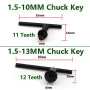2X 10mm&13mm Metal Drill Chuck Key for Makita Dewalt Hitachi Bosch GMC Ryobi AEG