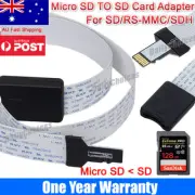 Micro SD TO SD Card Extension Cable Adapter Extender Converter for SD/RS-MMC/SDH