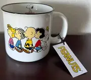 Peanuts Snoopy & The Gang 21 oz Ceramic Mug Lucy Linus Sally Charlie Brown NWT