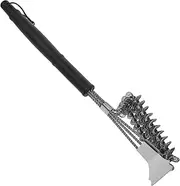 Wear Resistant BBQ Grill Brush Multi Function Cleaner with Comfortable Handle for Outdoor Cooking and Camping Use