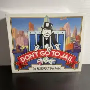 Monopoly Don't Go To Jail Dice Game 1991 Parker Bros Vintage NEW SEALED